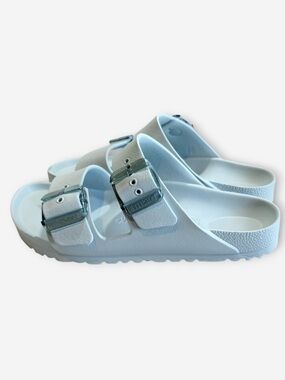 Birkenstock EVA Arizona Stealth Buckle Surf Green Sz EU 37